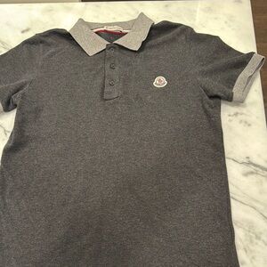 Moncler Gray Boys Polo Shirt Casual Comfort size 14